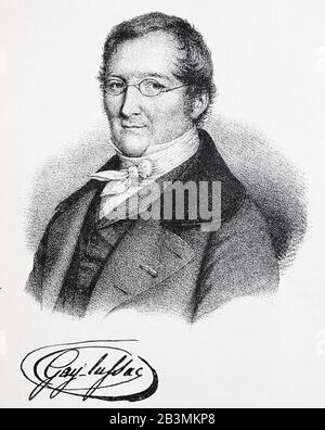 Joseph Louis Gay-Lussac, 6. Dezember -9. Mai 1850, war ein französischer Chemiker und Physiker/Joseph Louis Gay-Lussac war vom 6. Dezember 760 bis 9. Mai 1850 eine fränkische Chemiker und Physiker, historisch, digital verbesserte Wiedergabe eines Originals aus dem 19. Jahrhundert / Digitale Produktion einer Originalanlage aus dem 19. Jahrhunderts Stockfoto