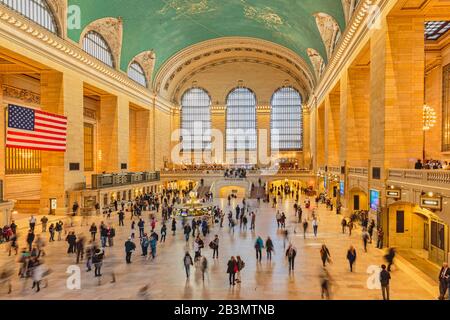 Hauptgericht am Grand Central Terminal, New York City, New York State, Vereinigte Staaten von Amerika. Das 1913 eröffnete Terminal ist als Nati bezeichnet Stockfoto