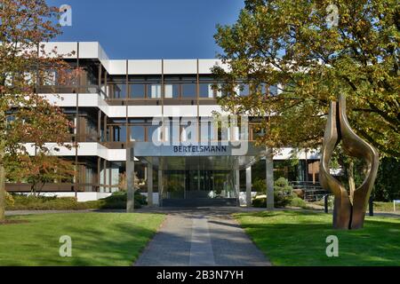 Bertelsmann-Verlag, Hauptverwaltung, Carl-Bertelsmann-Straße, Gütersloh, Nordrhein-Westfalen, Deutschland Stockfoto