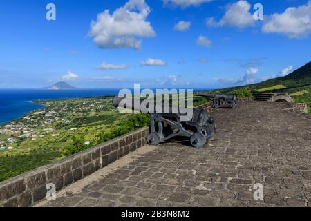 Western Place of Arms, Brimstone Hill Fortress National Park, UNESCO-Weltkulturerbe, St. Kitts und Nevis, Leeward Islands, West Indies, Karibik