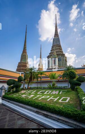 Wat Phra Chetuphon (Wat Pho) Tempel, Bangkok, Thailand, Südost-Asien, Asien Stockfoto