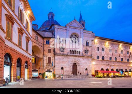 Kathedrale San Feliciano, Piazza della Repubblica, Foligno, Perugia, Umbrien, Italien, Europa Stockfoto