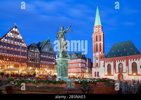 Romerberg (Altstädter Ring), Frankfurt, Hessen, Deutschland, Europa Stockfoto