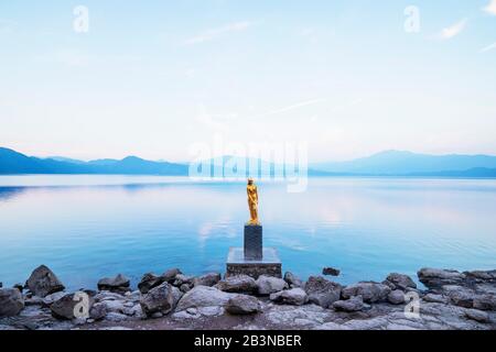 Lake Towaza, Präfektur Akita, Tohoku, Honshu, Japan, Asien Stockfoto