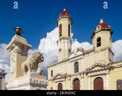 Purisima Concepcion Cathedral, Main Square, Cienfuegos, UNESCO-Weltkulturerbe, Provinz Cienfuegos, Kuba, Westindien, Karibik, Mittelamerika Stockfoto