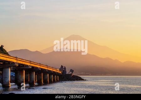 Fuji, 3776 m, Fuji-Hakone-Izu Nationalpark, UNESCO-Weltkulturerbe, Präfektur Shizuoka, Honshu, Japan, Asien Stockfoto