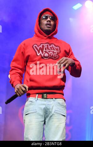 Sunrise FL, USA. März 2020. Nick Cannon tritt während Wild 'n Out Live im BB&T Center am 4. März 2020 in Sunrise, Florida auf. Kredit: Mpi04/Media Punch/Alamy Live News Stockfoto