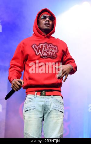 Sunrise FL, USA. März 2020. Nick Cannon tritt während Wild 'n Out Live im BB&T Center am 4. März 2020 in Sunrise, Florida auf. Kredit: Mpi04/Media Punch/Alamy Live News Stockfoto