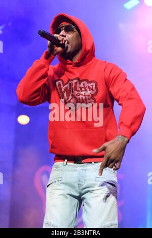 Sunrise FL, USA. März 2020. Nick Cannon tritt während Wild 'n Out Live im BB&T Center am 4. März 2020 in Sunrise, Florida auf. Kredit: Mpi04/Media Punch/Alamy Live News Stockfoto