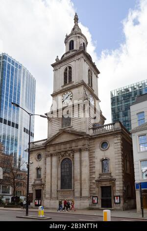 ST Botolph-without-Bishopsgate Church, A Church of England Church, Bishopsgate, City of London, Großbritannien Stockfoto