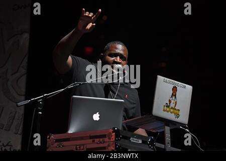 Sunrise FL, USA. März 2020. DJ Nasty tritt während Wild 'n Out Live im BB&T Center am 4. März 2020 in Sunrise, Florida auf. Kredit: Mpi04/Media Punch/Alamy Live News Stockfoto