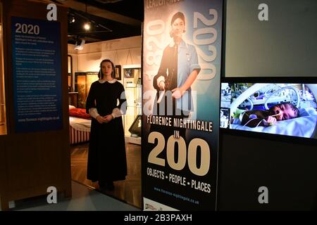 London, Großbritannien. März 2020. Florence Nightingale Ausstellung zum 200. Jahrestag der Geburt der Florence Nightingale im Florence Nightingale Museum, London London, Großbritannien - 5. März 2020 Credit: Nils Jorgensen/Alamy Live News Stockfoto