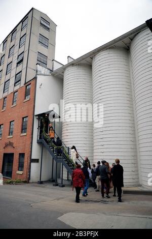 Führung in Jack Daniel's Distillery.Lynchburg.Tennessee.USA Stockfoto