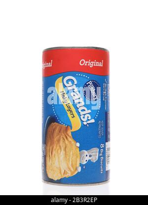 Irvine, KALIFORNIEN - 14. AUGUST 2019: Eine Dose Pillsbury Grands Kekse Mit Ursprünglichem Geschmack. Stockfoto