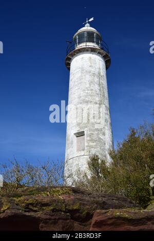 Das River Mersey Estuary North Shore im Hale Conservation Area Stockfoto