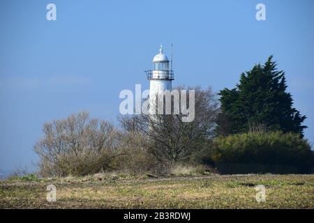 Das River Mersey Estuary North Shore im Hale Conservation Area Stockfoto