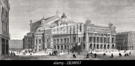 Palais Garnier, Place de l'Opéra, Paris, Frankreich, 19. Jahrhundert Stockfoto