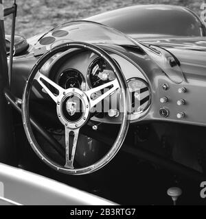 Porsche 550 RS Spyder im August 2018 im Salon Prive im Blenheim Palace aufgenommen. Stockfoto