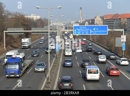 Stadtautobahn A 100, Wilmersdorf, Berlin, Deutschland Stockfoto