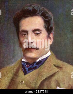 GIACOMO PUCCINI (1858-1924) italienischer Opern-Komponist um 1910 Stockfoto