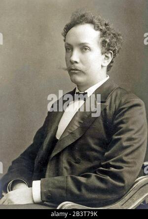 Richard STRAUSS (1864-1949) deutscher Komponist, Dirigent und Pianist um 1890 Stockfoto