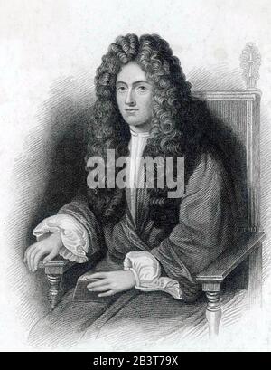 Robert BOYLE (1627-1691) Anglo-Irischer Erfinder, Chemiker und Physiker Stockfoto