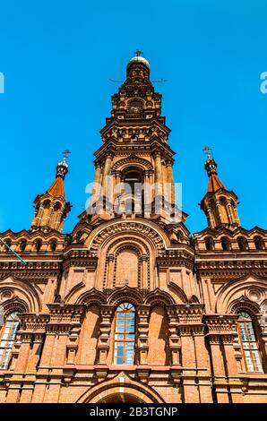 Kirchturm der Epiphany Kathedrale in Kasan, Russland Stockfoto