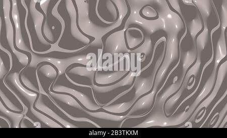 Einheitlicher, abstrakter 3D-Hintergrund mit einfachen Mustern von Cinereous Color mit Beleuchtung und Schatten für verschiedene Anwendungen, die erforderlich sind Stockfoto
