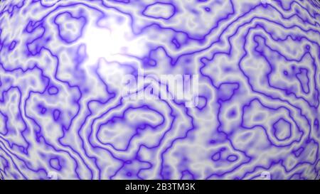Chaotischer abstrakter 3D-Hintergrund von gebogenen Mustern von SCHIEFER BLAUER Farbe mit Beleuchtung und Schatten für verschiedene Anwendungen Stockfoto