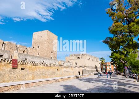 Castello Normanno Svevo, Bari, Apulien, Italien Stockfoto