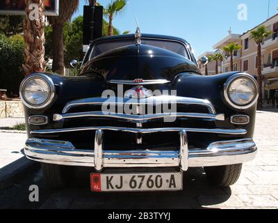 GAZ M20 Pobeda Oldtimer in albanien Stockfoto