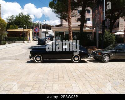 GAZ M20 Pobeda Oldtimer in albanien Stockfoto