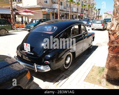 GAZ M20 Pobeda Oldtimer in albanien Stockfoto