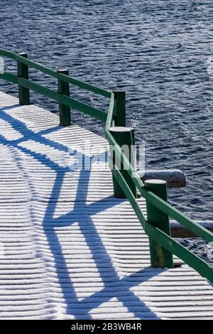 Dock auf der Avalon Peninsula in Neufundland, Kanada Stockfoto