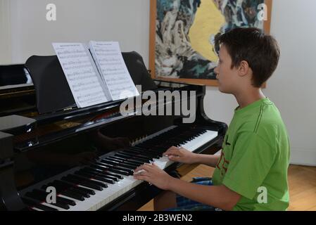 Art, Klavier, Spiel Stockfoto