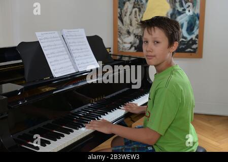 Art, Klavier, Spiel Stockfoto