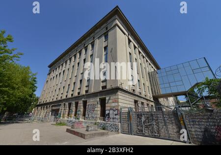 Club, Berghain, Am Wriezener Bahnhof, Friedrichshains, Berlin, Deutschland Stockfoto