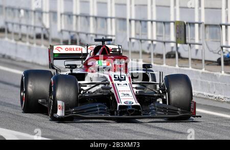 Circuit de Barcelona-Catalunya in Montmelo Spanien 19.2.2020, Formel-1-Vorsaisontests, Antonio Giovinazzi (ITA), Alfa Romeo Stockfoto