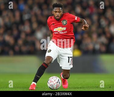 Derby, Derbyshire, Großbritannien. März 2020. Fred (17) von Manchester United beim FA-Cup-Spiel zwischen Derby County und Manchester United im Pride Park, Derby am Donnerstag, 5. März 2020. (Kredit: Jon Hobley / MI News) Foto darf nur für redaktionelle Zwecke in Zeitungen und/oder Zeitschriften verwendet werden, Lizenz für kommerzielle Nutzung erforderlich Credit: MI News & Sport /Alamy Live News Stockfoto