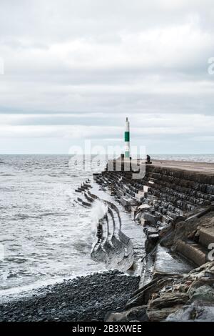 Aberystwyth Lighthouse Stockfoto