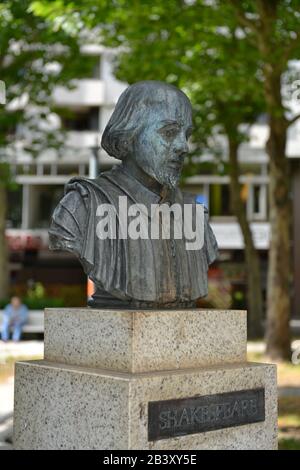 Bueste, William Shakespeare, Bismarckstraße, Charlottenburg, Berlin, Deutschland Stockfoto