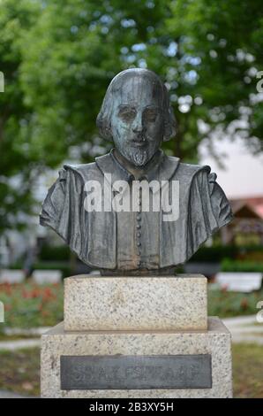 Bueste, William Shakespeare, Bismarckstraße, Charlottenburg, Berlin, Deutschland Stockfoto