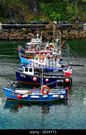 Mevagissey, dessen Name in Cornish Lannvorek ist, ist ein Dorf und Fischerhafen und eine zivile Gemeinde in Cornwall, England. Stockfoto