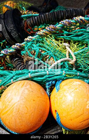 Mevagissey, dessen Name in Cornish Lannvorek ist, ist ein Dorf und Fischerhafen und eine zivile Gemeinde in Cornwall, England. Stockfoto