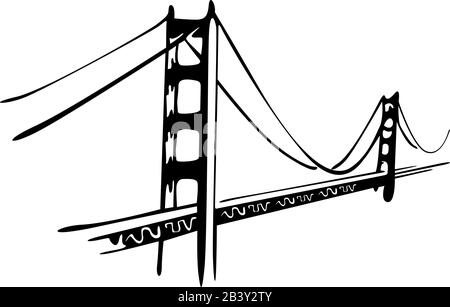 Golden Gate Stock Vektor