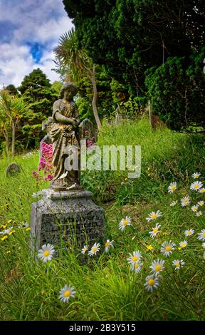 Mevagissey, dessen Name in Cornish Lannvorek ist, ist ein Dorf und Fischerhafen und eine zivile Gemeinde in Cornwall, England. Stockfoto