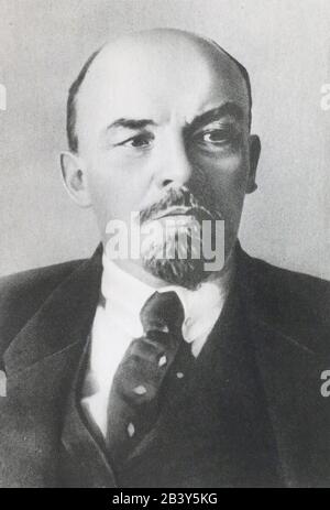 Fotoporträt von V.I. Lenin im Jahr 1917 Stockfoto