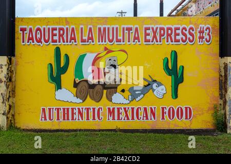 "Taqueria La Mulita Express #3" in Cookeville, Tennessee Stockfoto