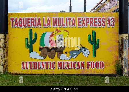 "Taqueria La Mulita Express #3" in Cookeville, Tennessee Stockfoto