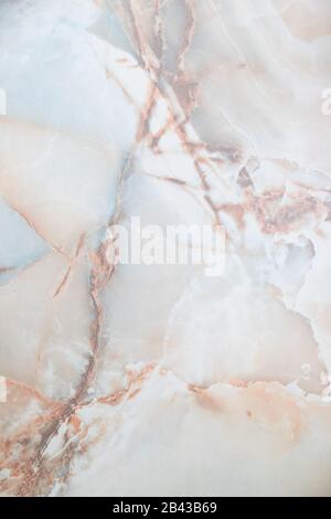 Natürliche Murmeln Textur und Oberflächenhintergrund.perfekte weißen Onyx Marmor Stein.Creme Marmor, Elfenbein Onyx Marmor für den Innenbereich. Dekoration Stockfoto